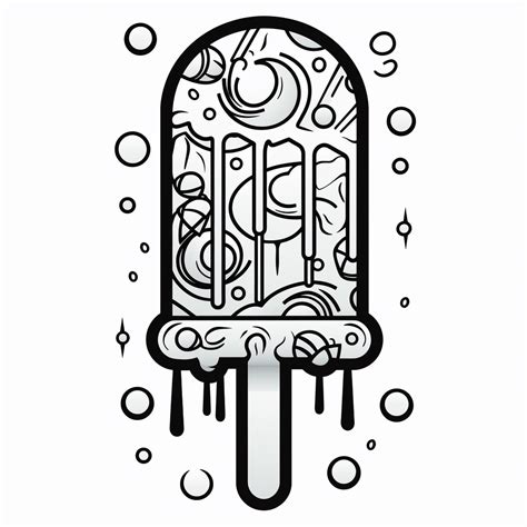 Ice Pop 02 Coloring Page