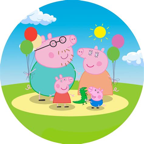 Painel Em Lona Redondo Peppa Pig X Banner Fosca Shopee Brasil