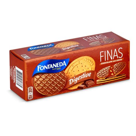 Galletas Digestive Finas Con Chocolate Con Leche Fontaneda Caja G