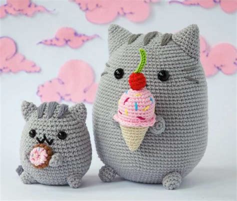 Кот Пушок с мороженым крючком. Амигуруми схемы и описания. Автор: Roxys ...
