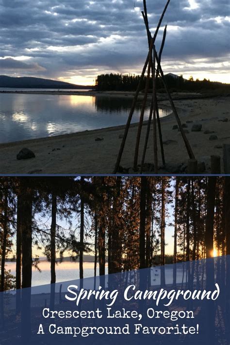 Spring Campground At Crescent Lake In The Deschutes National Forest In