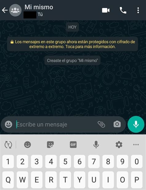 Así creas un Chat en WhatsApp para uno mismo