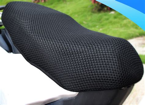 3d Thick Air Mesh Motorcycle Net Seat Cover Breathable Saddle Pad Black F Ebay