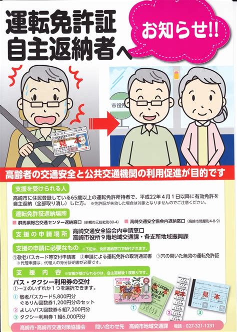 高齢者免許返納が大きく増加 高崎新聞