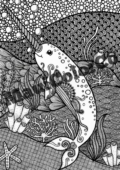 Beachin Creatures Coloring Book Etsy