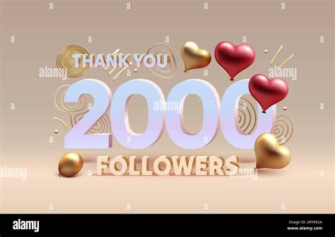 Thank You 2000 Followers Peoples Online Social Group Happy Banner