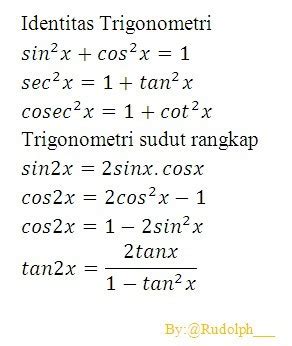 Soal Dan Pembahasan Integral Metode Substitusi Trigonometri