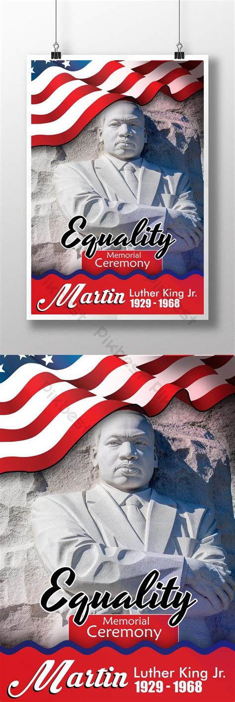 Equality Martin Luther King Editable Memorial Poster Template | PSD ...