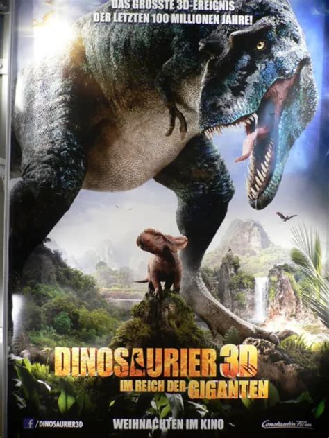 DINOSAURIER 3D Im Reich Der Giganten Filmposter 120x80cm Gerollt 3