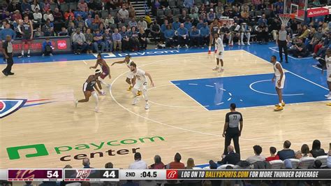 Last Second Field Goal Cavaliers Thunder Nba Official