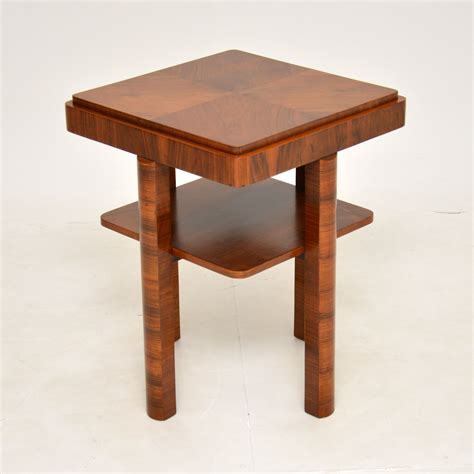 Art Deco Figured Walnut Occasional Side Coffee Table Marylebone