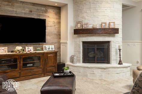 Rounded Mushroom Wood Mantel Porter Barn Wood