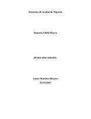 Tarea 7 1 Trabajo Final Docx Estrutura De Un Plan De Negocios Damaris