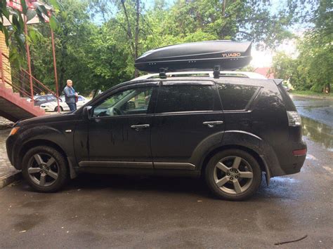 Купить Багажник с боксом в Тюмени на крышу Mitsubishi Outlander XL ...