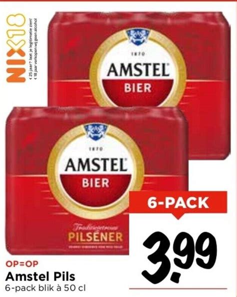 Amstel Pils Pack Blik Cl Aanbieding Bij Vomar Voordeelmarkt