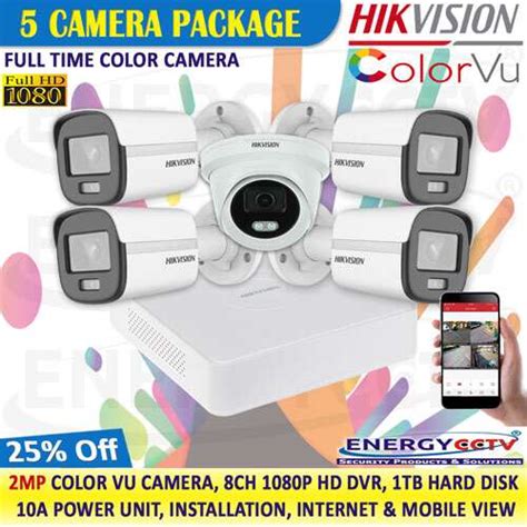 P Color Vu Camera With Ch Hq Dvr Hikvision Cctv Solution Sri Lanka