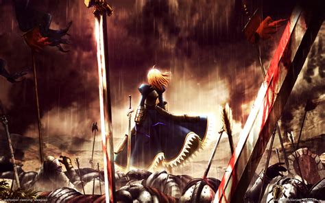 1366x768 Resolution Anime Character Wallpaper Fate Stay Night