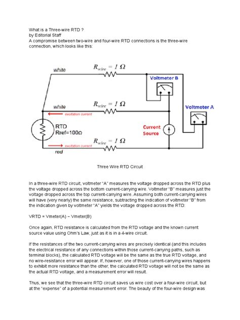 3 Wire RTD Measure | PDF