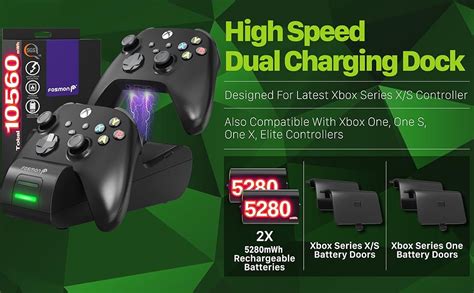 Amazon Fosmon Fast Charging Xbox Controller Charger Station For