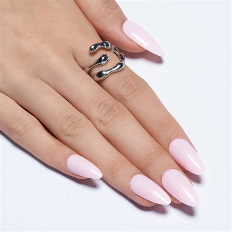 Light Pink Tip Acrylic Nails