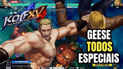 KOF XV DLC GEESE HOWARD ALL SUPER MOVES YouTube