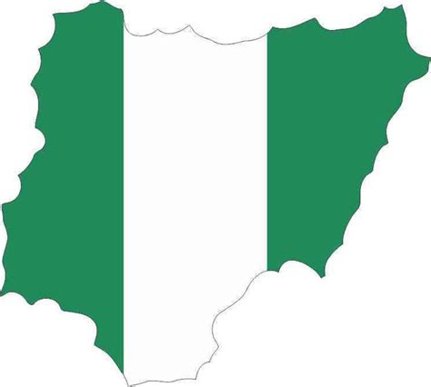 5inx45in Die Cut Nigeria Sticker Vinyl Vehicle Flag Decal Etsy