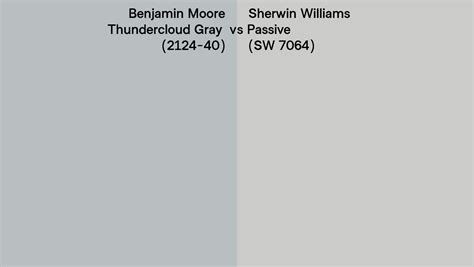 Benjamin Moore Thundercloud Gray 2124 40 Vs Sherwin Williams Passive