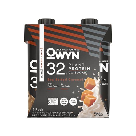 Owyn Pro Elite Sea Salt Caramel Plant Protein Shake Ct G