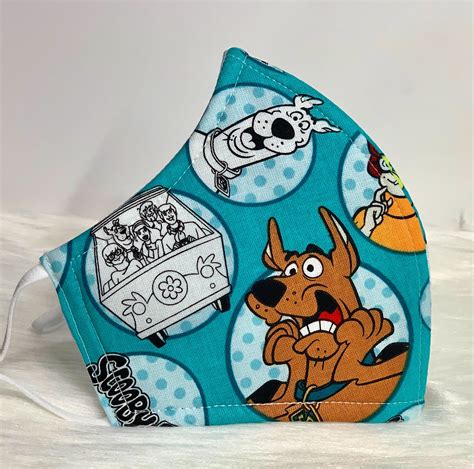 Scooby Doo Designer Adult Face Mask Etsy