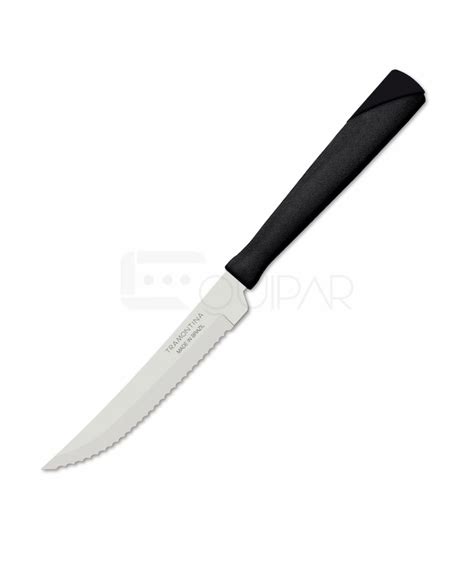 CUCHILLO PARA ASADO NEW KOLOR NEGRO TRAMONTINA 23160404 Equi Par