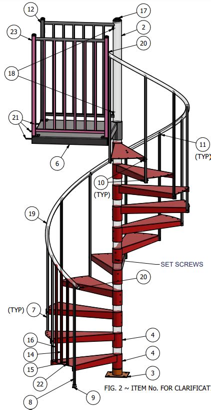 Spiral Staircase Code Requirement - Spiral Stair Dimension Code ...