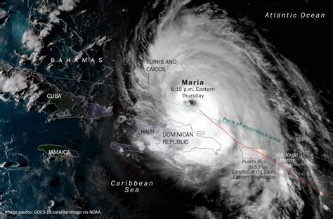 Hurricane Maria Path 2017 Puerto Rico Landfall Washington Post