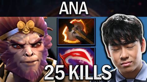 Monkey King Dota Gameplay Ana With Kills And Battlefury Ti