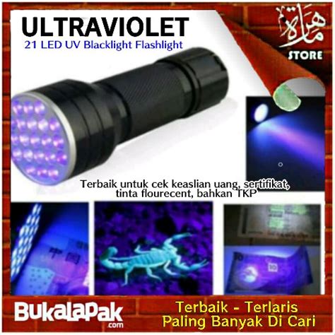 Jual Lampu Senter Uv Ultraviolet Untuk Cek Uang Sertifikat Tkp Sinar