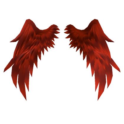 Folded Angel Wings In Red Roblox Item Rolimon S