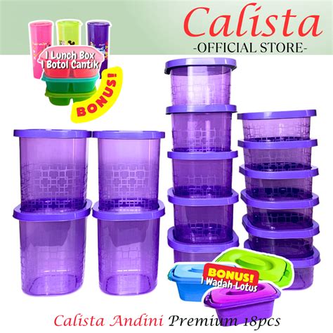 Jual Calista Toples Plastik Calista Andini Isi Pcs Food Storage