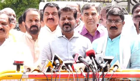 Revanth Reddy Urges Governor To Sanction Prosecution Of Kt Rama Rao In