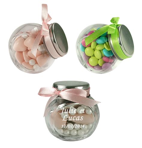 Le Mini Pot En Verre Style Confiseur Nos Contenants Pour Dragees Ou