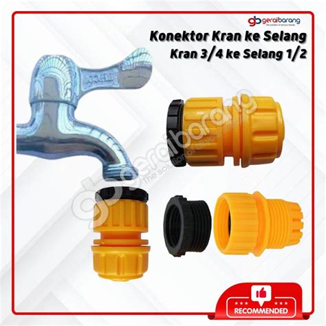 Jual Konektor Keran Air Ke Selang Inch Sambungan Quick Release