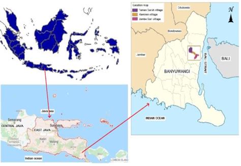 Research location map in Banyuwangi district. | Download Scientific Diagram