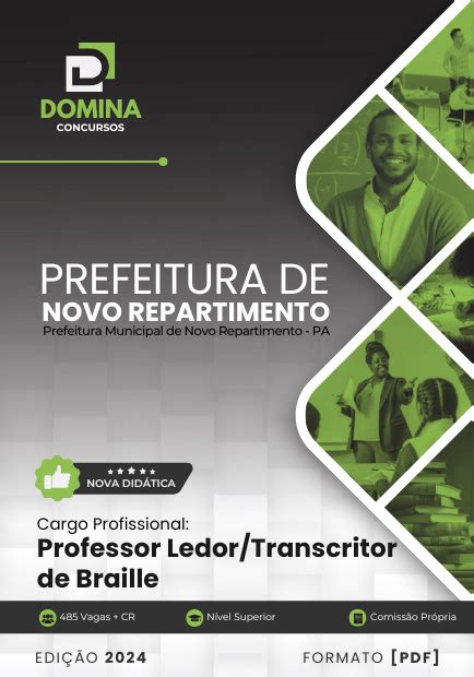 Apostila Professor De Braille Novo Repartimento PA 2024