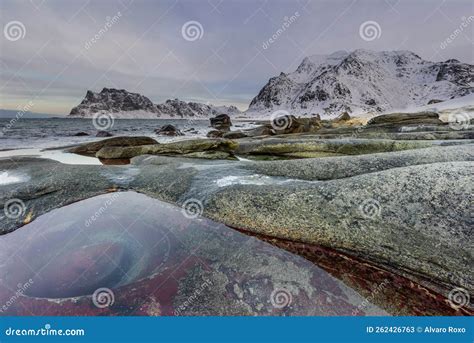 The Eyes Of The Dragon In The Beautiful And Amazing Uttakleiv Beach