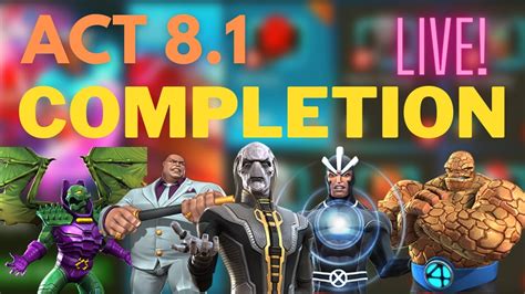 Act 81 Completion Part 1 Marvel Contest Of Champions Youtube