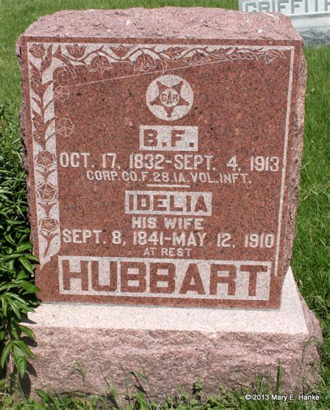 Idelia Kellog Hubbart 1841 1910 Find A Grave Memorial