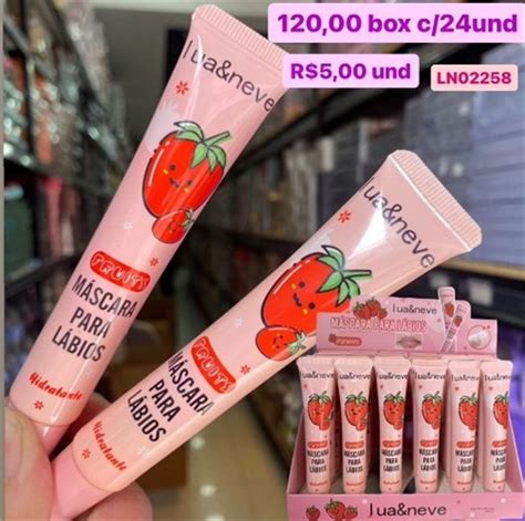 LN02258 MASCARA PARA LABIOS LUA NEVE BOX 24UND Lucky Lady Maquiagens