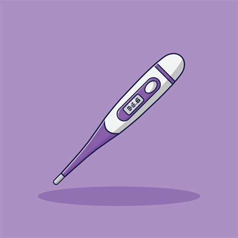 Digital Thermometer Vector Illustration. Object. Medical Tools. Flat ...