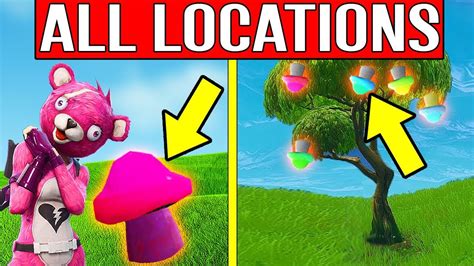 Gain Shield From Mushrooms All Mushroom Locations In Fortnite