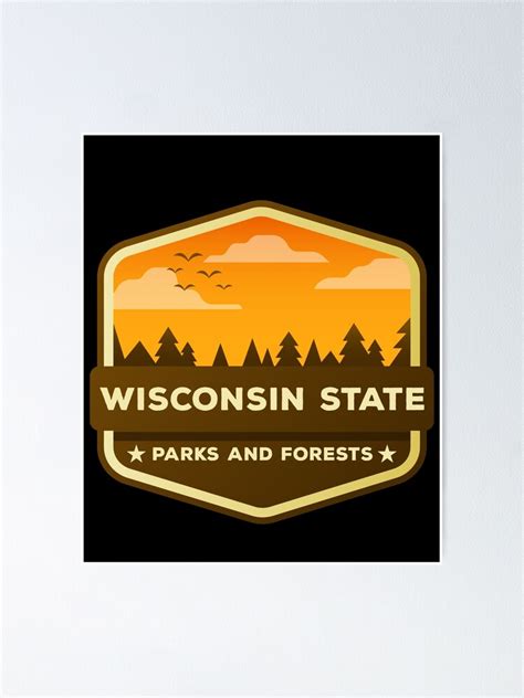 "Wisconsin State Park Sticker " Poster for Sale by nextwebdz | Redbubble