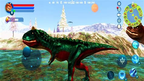 Carnotaurus Simulator Android Gameplay 2 Dinosaur Simulator Youtube