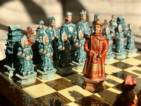 Ancient Chinese Empire chess set - Catawiki